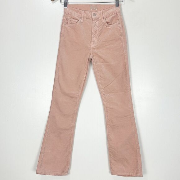 Mother The Insider Velvet Ankle Lipsticks and Other Stories Petal Pink Pant 23